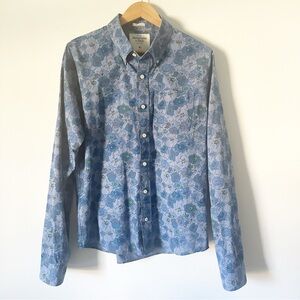 Abercrombie & Fitch Floral Muscle Casual Button Down Shirt XL